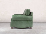 Hetty 4 Seat Sofa In Green Vintage Leather