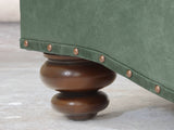 Hetty 4 Seat Sofa In Green Vintage Leather