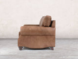 Hetty 4 Seat Sofa In Hickory Vintage Leather