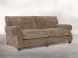Hetty 4 Seat Sofa In Mocha Vintage Velvet
