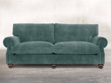 Hetty 4 Seat Sofa In Ocean Storm Vintage Velvet