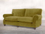 Hetty 4 Seat Sofa In Olive Vintage Velvet