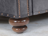 Hetty 4 Seat Sofa In Thunder Vintage Leather