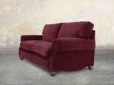 Hetty 4 Seat Sofa In Wine Lush Velvet
