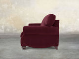 Hetty 4 Seat Sofa In Wine Lush Velvet