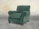 Hetty Chair In Aqua Lush Velvet