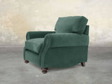 Hetty Chair In Aqua Lush Velvet