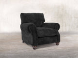 Hetty Chair In Black Cat Vintage Velvet