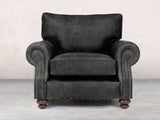 Hetty Chair In Black Vintage Leather