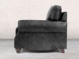 Hetty Chair In Black Vintage Leather