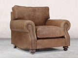 Hetty Chair In Brown Vintage Leather