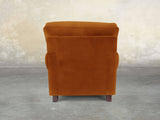 Hetty Chair In Burnt Orange Lush Velvet