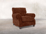 Hetty Chair In Burnt Umber Vintage Velvet