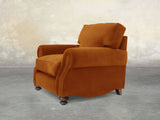 Hetty Chair In Burnt Orange Lush Velvet