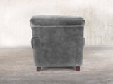Hetty Chair In Dove Vintage Velvet