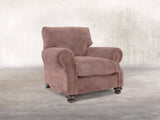 Hetty Chair In Dusky Pink Vintage Velvet