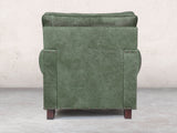 Hetty Chair In Green Vintage Leather