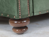 Hetty Chair In Green Vintage Leather