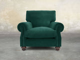 Hetty Chair In Kingfisher Lush Velvet