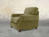 Hetty Chair In Moss Lush Velvet