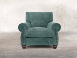 Hetty Chair In Ocean Storm Vintage Velvet