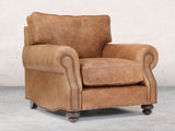 Hetty Chair In Pecan Vintage Leather