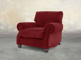 Hetty Chair In Red Lush Velvet