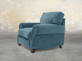 Hetty Chair In Sky Lush Velvet