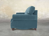 Hetty Chair In Sky Lush Velvet