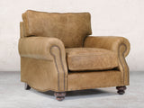 Hetty Chair In Tan Vintage Leather