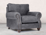 Hetty Chair In Thunder Vintage Leather