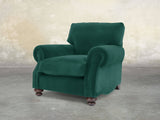 Hetty Chair In Kingfisher Lush Velvet