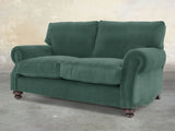 Hetty Snug 2 Seat Sofa In Aqua Lush Velvet