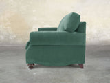 Hetty Snug 2 Seat Sofa In Aqua Lush Velvet