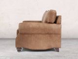 Hetty Snug 2 Seat Sofa In Brown Vintage Leather