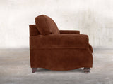 Hetty Snug 2 Seat Sofa In Burnt Umber Vintage Velvet