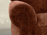 Hetty Snug 2 Seat Sofa In Burnt Umber Vintage Velvet