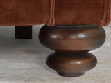 Hetty Snug 2 Seat Sofa In Burnt Umber Vintage Velvet