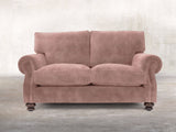 Hetty Snug 2 Seat Sofa In Dusky Pink Vintage Velvet
