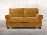 Hetty Snug 2 Seat Sofa In Gold Vintage Velvet