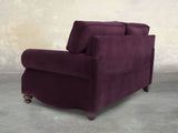 Hetty Snug 2 Seat Sofa In Grape Lush Velvet