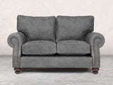 Hetty Snug 2 Seat Sofa In Grey Vintage Leather