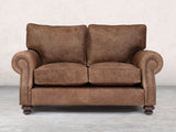 Hetty Snug 2 Seat Sofa In Hickory Vintage Leather
