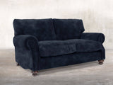 Hetty Snug 2 Seat Sofa In Indigo Vintage Velvet
