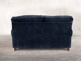 Hetty Snug 2 Seat Sofa In Indigo Vintage Velvet