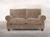 Hetty Snug 2 Seat Sofa In Mocha Vintage Velvet