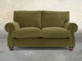 Hetty Snug 2 Seat Sofa In Moss Lush Velvet