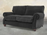Hetty Snug 2 Seat Sofa In Nickel Lush Velvet