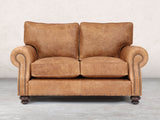 Hetty Snug 2 Seat Sofa In Pecan Vintage Leather