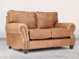 Hetty Snug 2 Seat Sofa In Pecan Vintage Leather